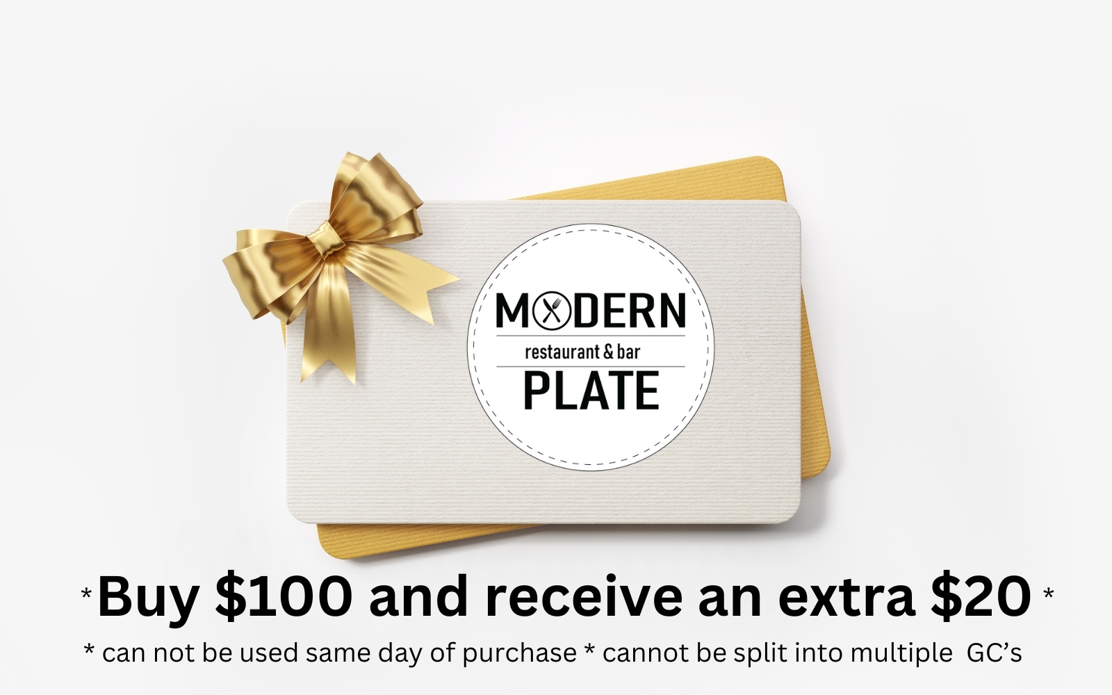 Gift Cards art Modern Plate